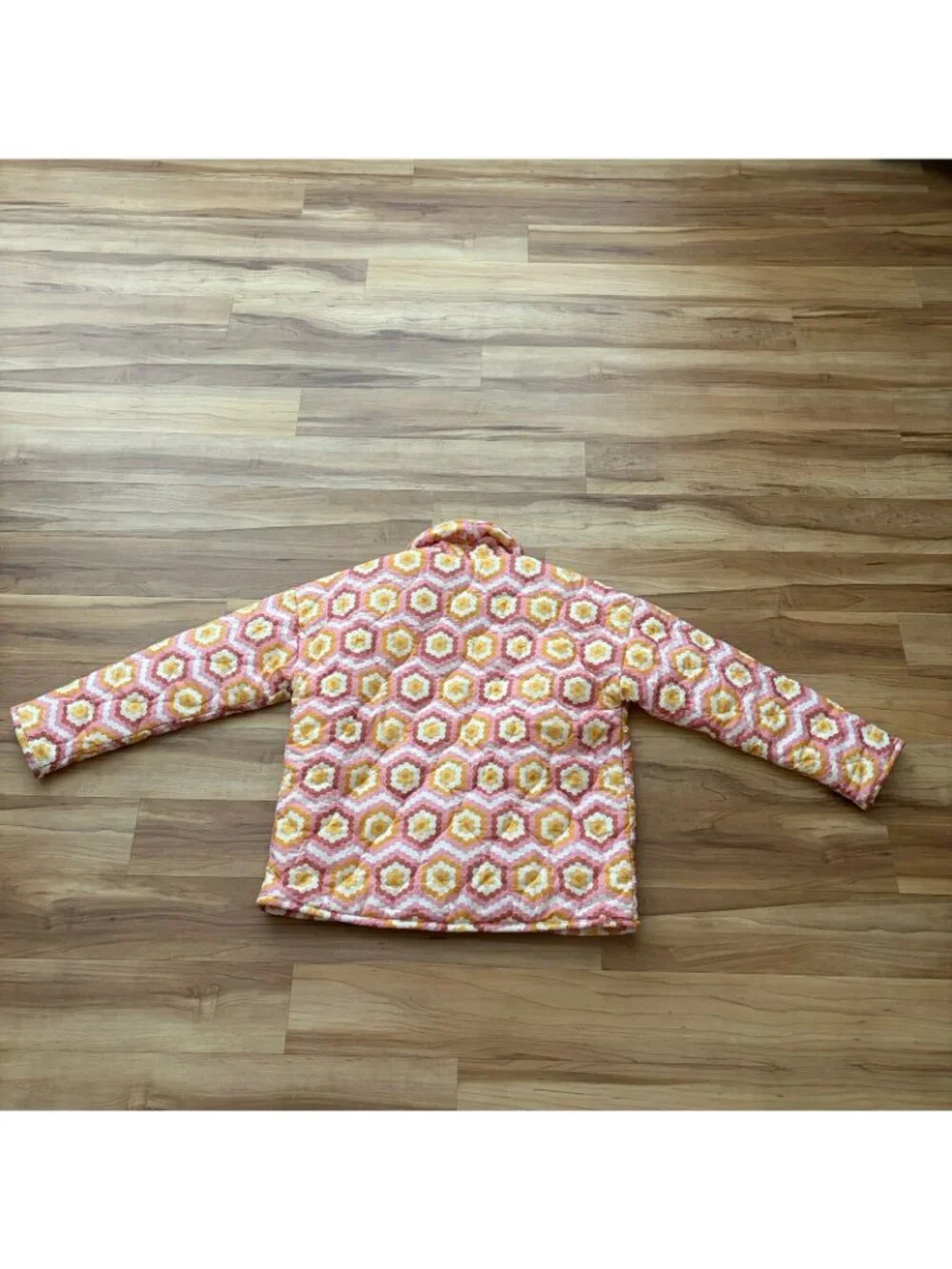 Show Me Your Mumu Powder Puffed Jacket Size Small Pink Multicolor Retro